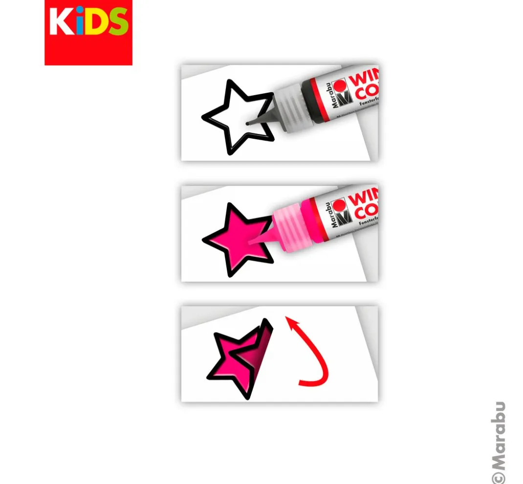 Kinder Marabu Window Color|Window Color>KiDS Window Color Set "Prinzessin"