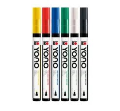 Marabu Farbsets|Stifte>YONO Marker-Set "BASIC 1,5"