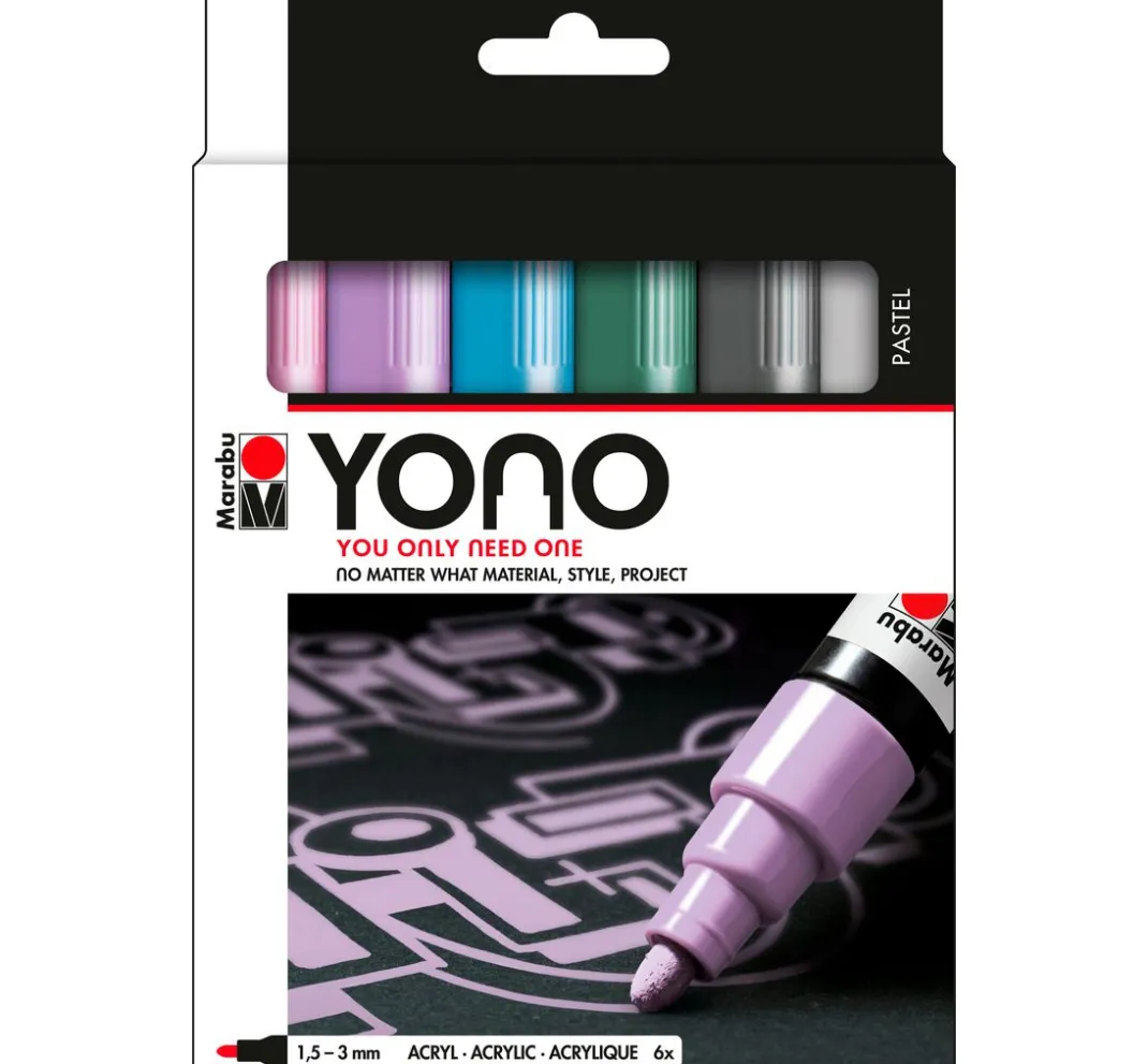 Marabu Stifte|Künstlerfarbe>YONO Marker-Set "PASTEL"