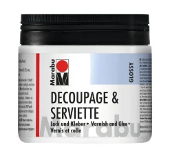 Marabu Serviettenlack|Decoupagelack>-Serviettenlack + Kleber, glänzend, 500ml
