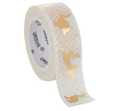 URSUS Masking Tape|Sticker & Klebebänder>Masking Tape "Hasen, gold"