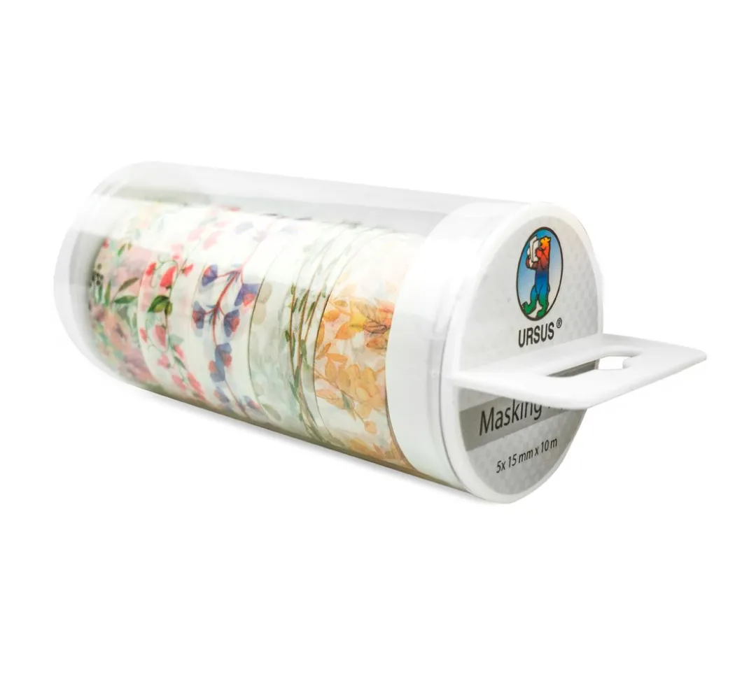 URSUS Masking Tape|Sticker & Klebebänder>Masking Tape Set "Flora"