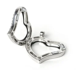 UIT Anhänger & Charms>Medaillon-Anhänger "Herz mit Strass"