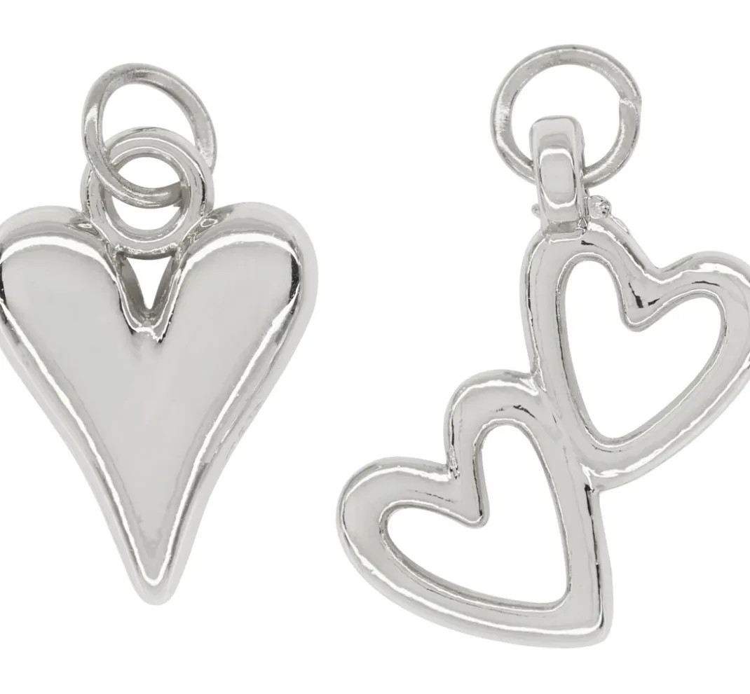 Rayher Anhänger & Charms>Metall Charms Herzen