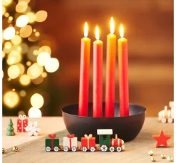 ohne Marke Kerzenhalter|Deko-Zubehör>Metall-Adventskerzenhalterschale für 4 Stabkerzen