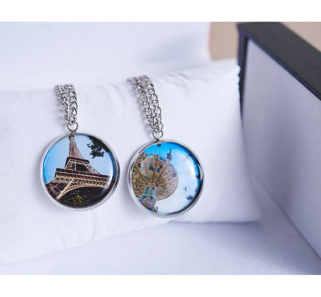 UIT Anhänger & Charms|Cabochons>Metall-Anhänger "Rund"