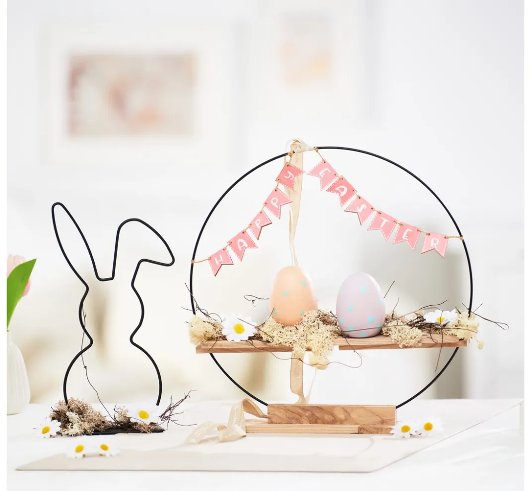 Othmar Decorations Weitere Metall-Artikel>Metall-Hase "Fridolin"