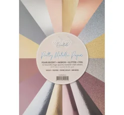 FINDit Kartengestaltung|Karten & Umschläge>Metallic- und Glitzerpapier-Mix, A4, 32 Blatt