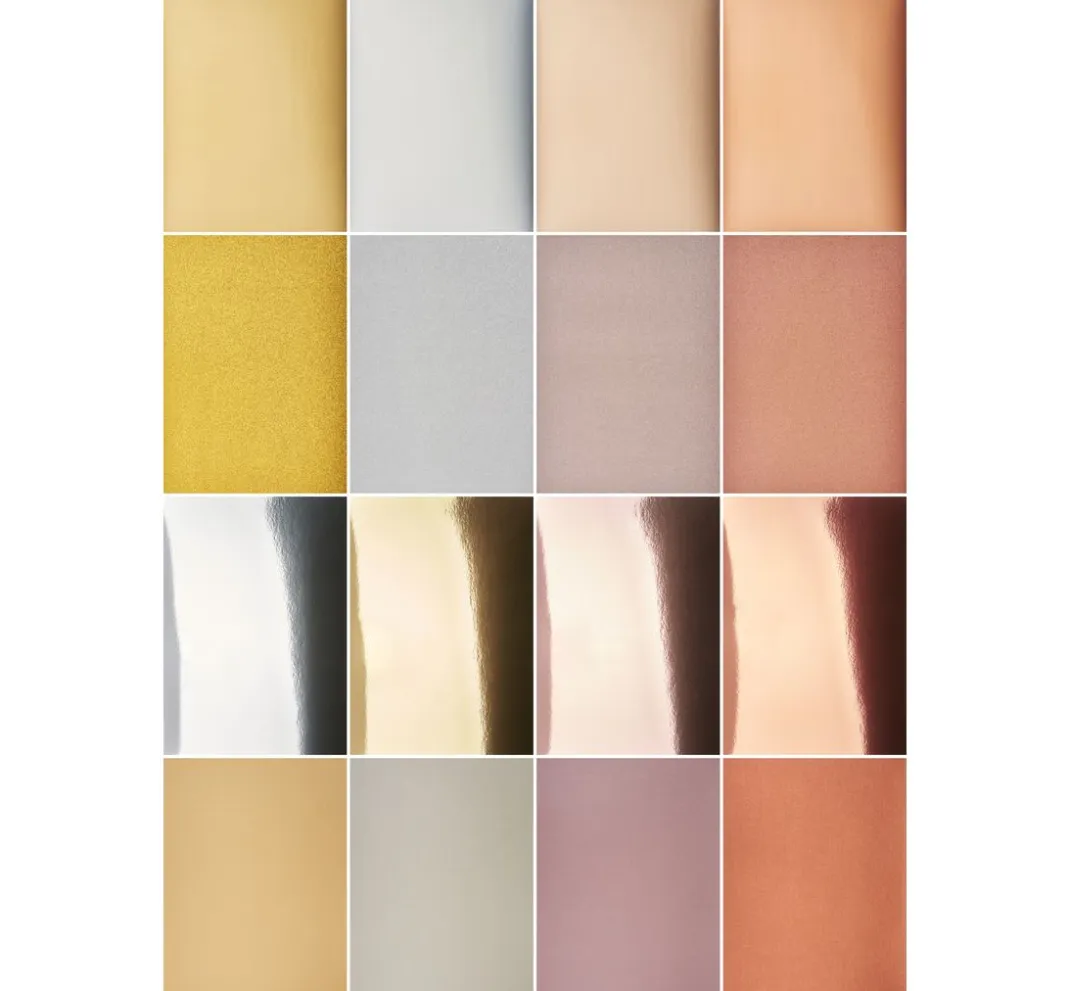 FINDit Kartengestaltung|Karten & Umschläge>Metallic- und Glitzerpapier-Mix, A4, 32 Blatt