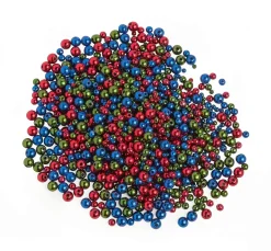 Zauberperle Perlenmix|Perlensterne>Metallic-Wachsperlen-Sortiment "Farben & Größen Mix", 1.000 Stück