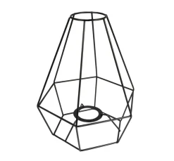 Rayher Lampen-Design|Weitere Metall-Artikel>Metall-Lampenschirmrahmen, schwarz beschichtet