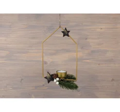 Rayher Diverse Materialien|Metallringe>Metallring "Haus", 3er-Set, Goldfarben