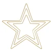 Rayher Diverse Materialien|Metallringe>Metallring "Stern", 3er-Set, Goldfarben
