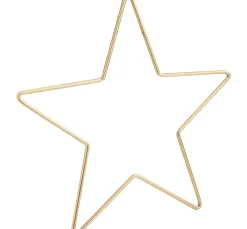 ohne Marke Diverse Materialien|Metallringe>Metallring "Stern", Goldfarben