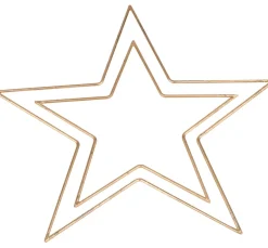 ohne Marke Diverse Materialien|Metallringe>Metallring "Stern", Goldfarben