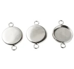 UIT Schmuck Gießen|Cabochons>Metall-Verbinder "Rund", Ø 14 mm