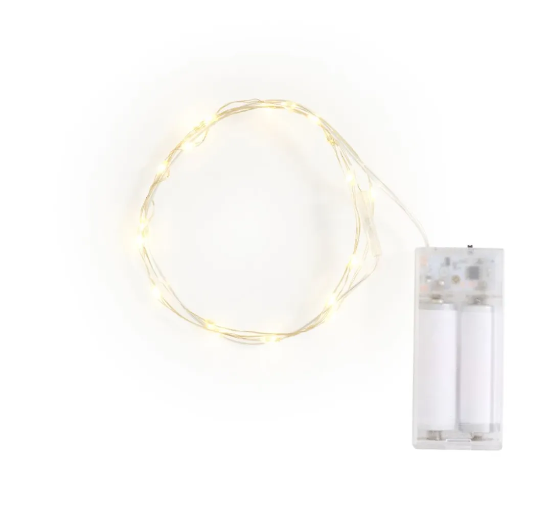 ohne Marke Lichterketten>Micro LED Lichterkette "Blinkend" mit Timer 6/18 Std., 20 LEDs