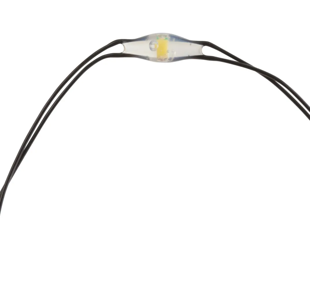 ohne Marke Lichterketten>Micro LED Lichterkette, mit Timer, schwarzer Draht, 20 LEDs