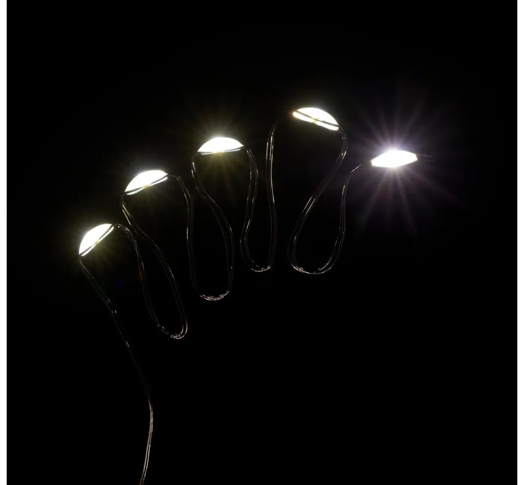 ohne Marke Lichterketten>Micro LED Lichterkette, mit Timer, schwarzer Draht, 20 LEDs