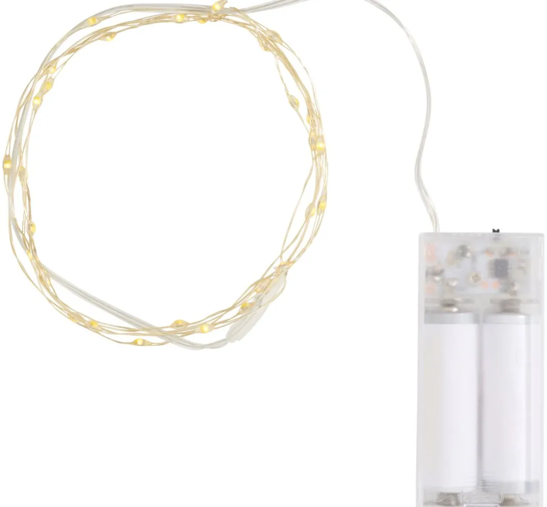 ohne Marke Lichterketten>Micro-LED-Lichterkette "Blinkend" mit Timer 6/18 Std., 30 LEDs