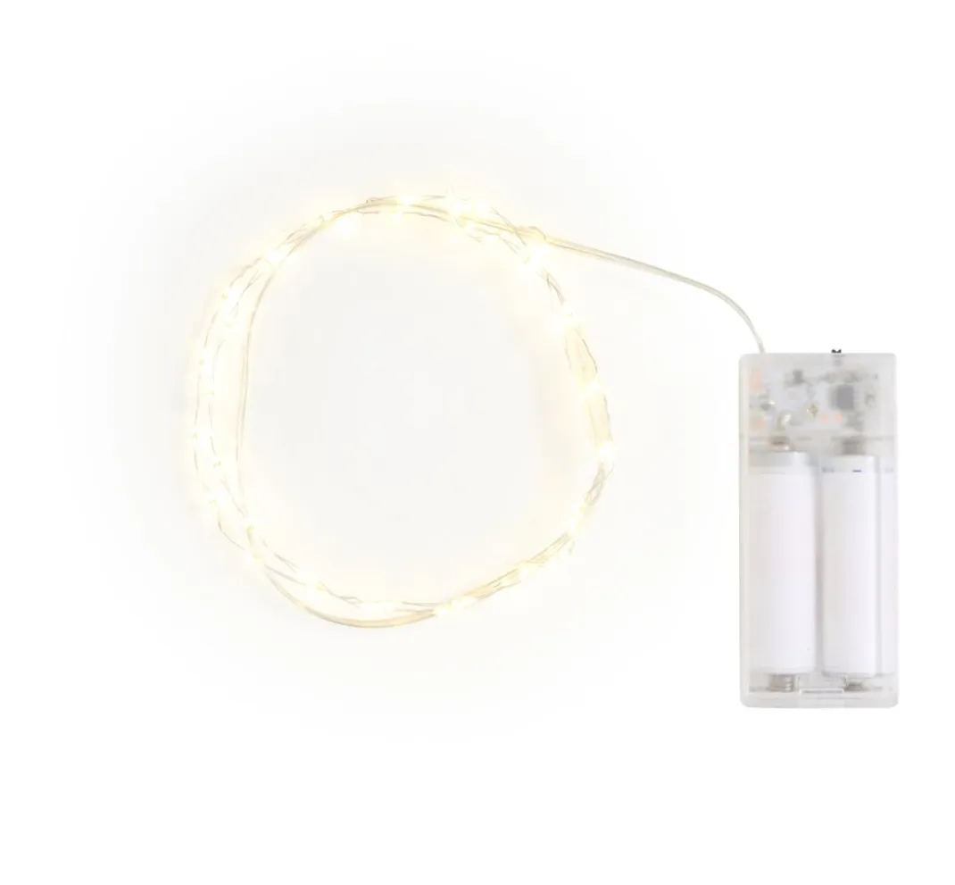 ohne Marke Lichterketten>Micro-LED-Lichterkette mit Timer 6/18 Std., 40er LEDs