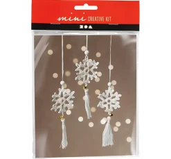 Kinder creativ company Stricken & Häkeln|Häkeln>Mini Bastelset Häkeln "Schneeflocken"