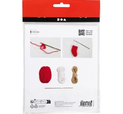 Kinder creativ company Stricken & Häkeln|Häkeln>Mini Bastelset Häkeln "Weihnachtsstrümpfe"