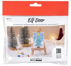 creativ company Miniaturen>Mini Bastelset Wichteltür "Künstler"