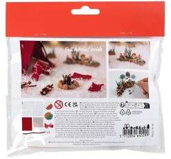 creativ company Miniaturen>Mini Bastelset Wichteltür "Campen gehen"
