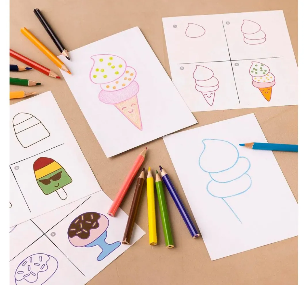 Kinder creativ company Weitere Geschenkideen Für Kinder|Malsets>Mini Kreativset Zeichnen "Süße Sachen"