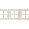 HobbyFun Miniaturen|Holz, Mdf & Pappmaché>Miniatur Fenster quadratisch "schmale Tiefe"