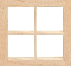 HobbyFun Miniaturen|Holz, Mdf & Pappmaché>Miniatur Fenster quadratisch "breite Tiefe"