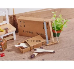 HobbyFun Miniaturen|Dekofiguren & -Objekte>Miniatur Holzstuhl