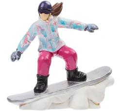 HobbyFun Dekofiguren & -Objekte>Miniatur Snowboarderin