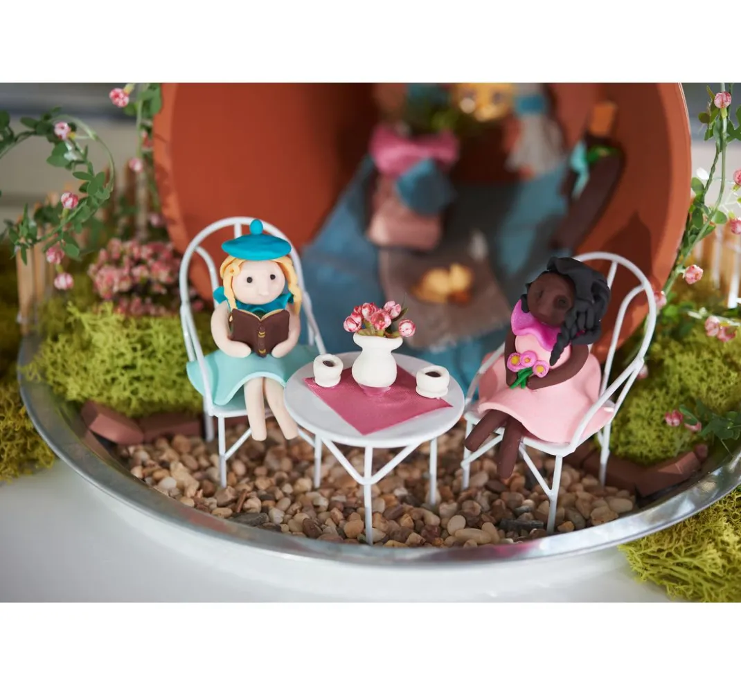 HobbyFun Miniaturen|Dekofiguren & -Objekte>Miniatur Strauch, blühend