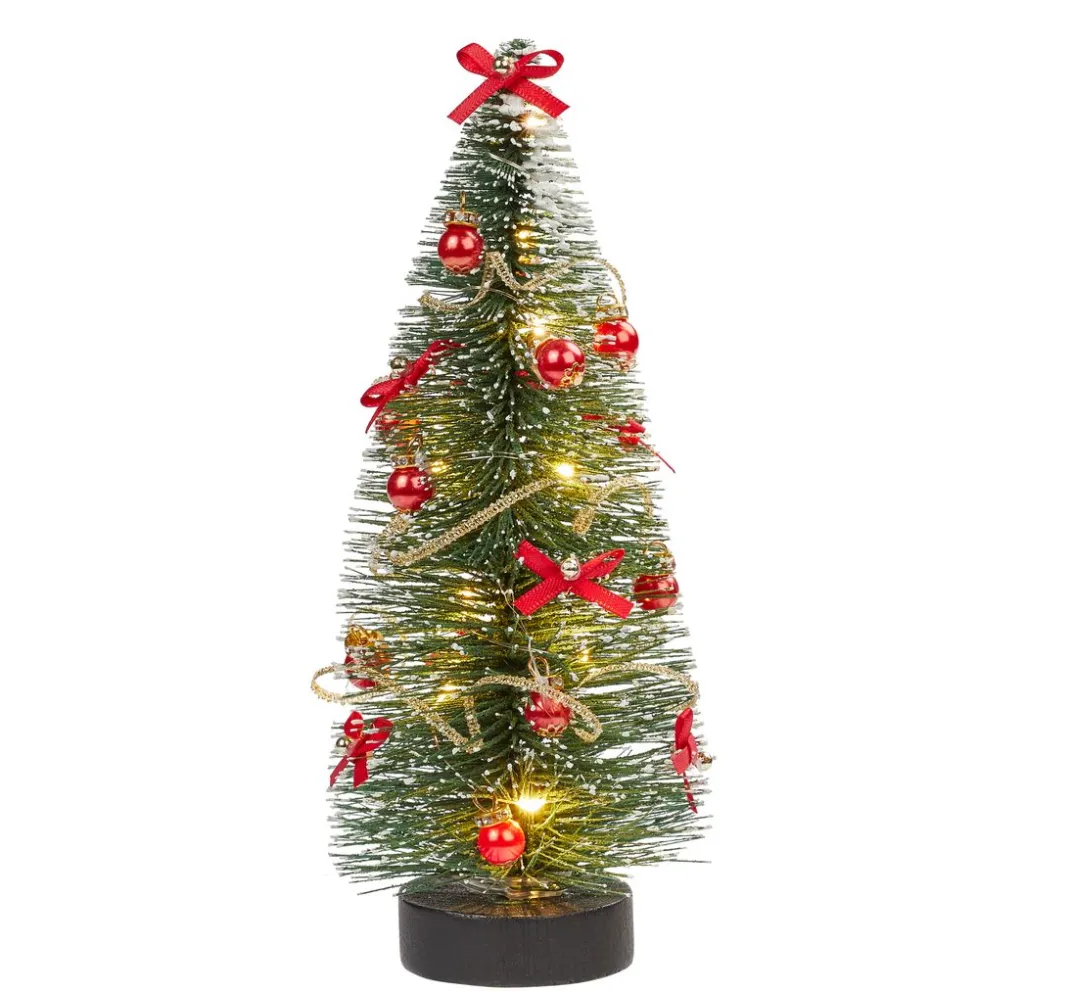 HobbyFun Miniaturen>Miniatur Tanne mit LED Beleuchtung, 20 cm
