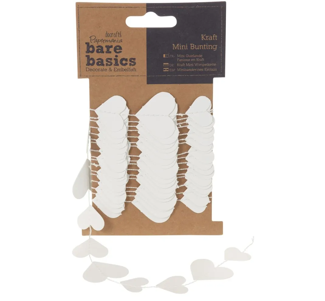Papermania Weiteres|Weiteres>Mini-Wimpelkette, Herz