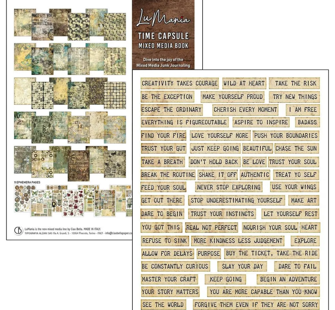 Ciao Bella Scrapbooking|Papier-Bastelsets>Mixed Media Book