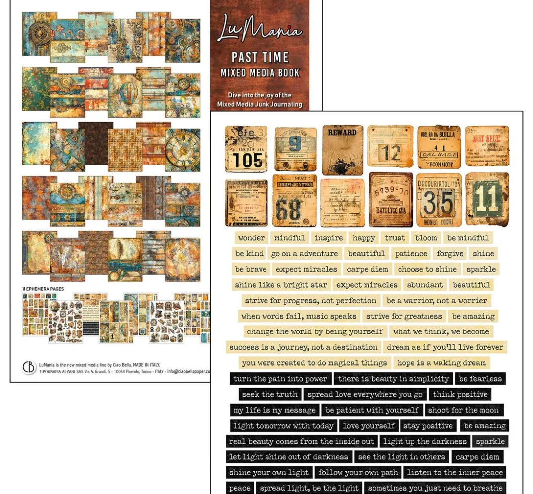 Ciao Bella Scrapbooking|Papier-Bastelsets>Mixed Media Book