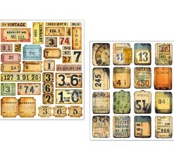 Ciao Bella Farb- & Motivblöcke|Scrapbooking>Mixed Media Sticker Set