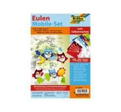Kinder folia Kindermobilés|Handarbeit-Sets>Mobilé-Bastelset "Eulen"