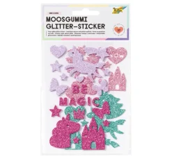 Kinder folia Moosgummi|Sticker & Klebebänder>Moosgummi Glitter-Sticker
