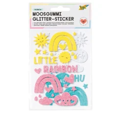 Kinder folia Moosgummi|Sticker & Klebebänder>Moosgummi Glitter-Sticker