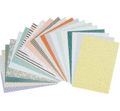 folia Farb- & Motivblöcke|Scrapbooking>Motivblock "Minimalistisch", 270 g/m², 24x34cm, 20 Blatt