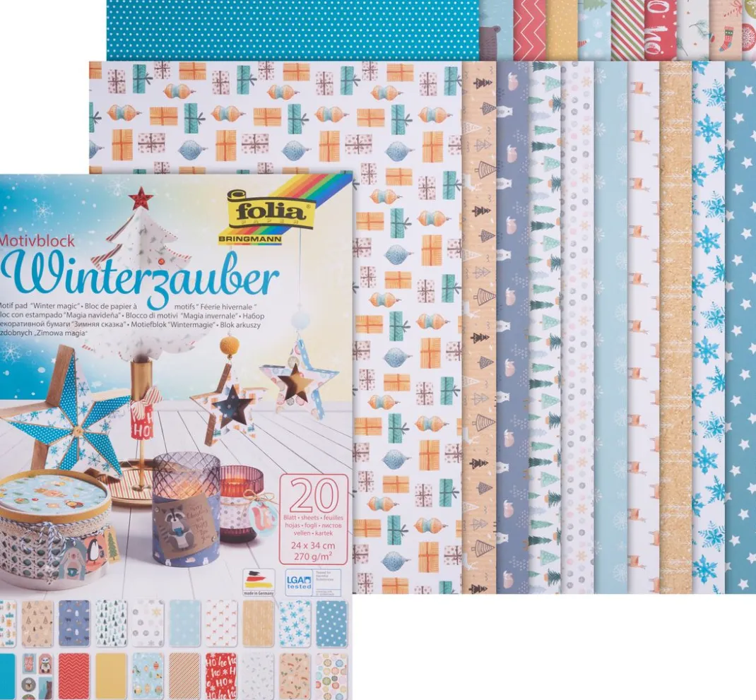 folia Farb- & Motivblöcke|Scrapbooking>Motivblock "Winterzauber"