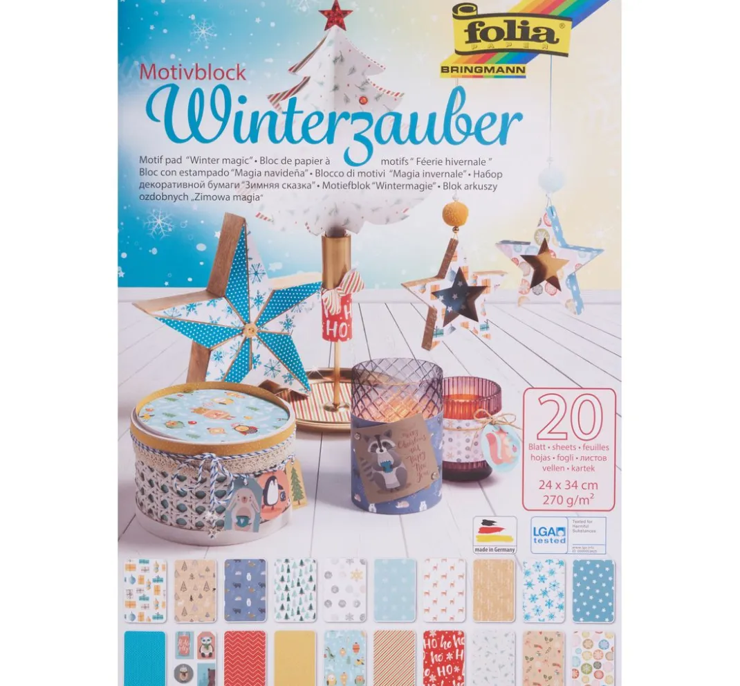 folia Farb- & Motivblöcke|Scrapbooking>Motivblock "Winterzauber"