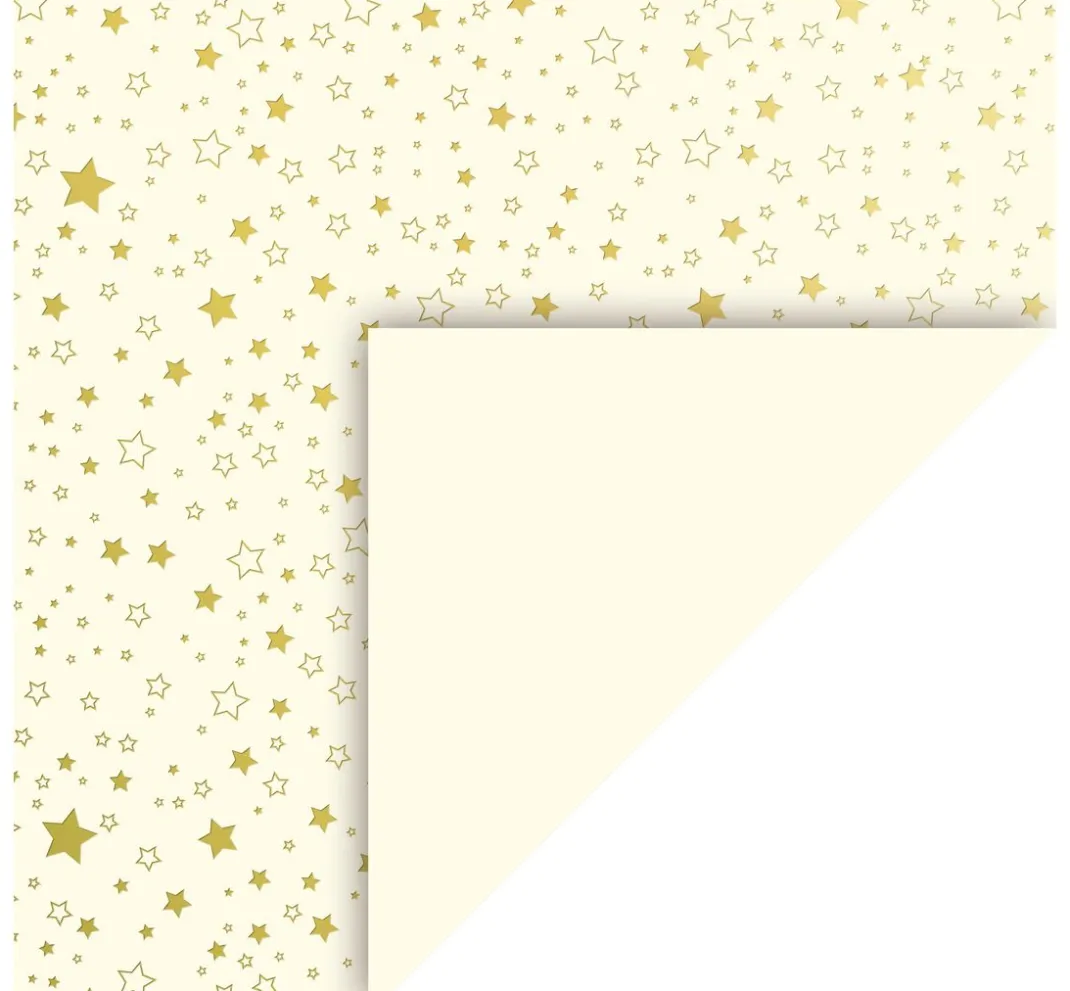 Kinder Heyda Papier|Tonpapier & Fotokarton>Motivkarton "Golden Stars"