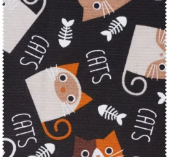 VBS Marktplatz Stoff Meterware>Motiv-Stoff "Cats"