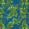 VBS Marktplatz Stoff Meterware|Baumwollstoff>Motiv-Stoff Leinenoptik "Blue Monstera Jungle"