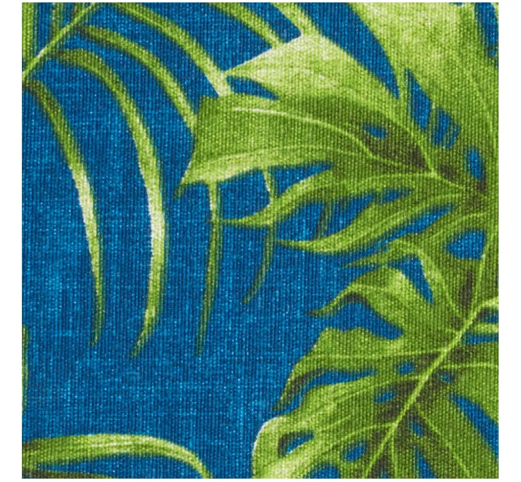 VBS Marktplatz Stoff Meterware|Baumwollstoff>Motiv-Stoff Leinenoptik "Blue Monstera Jungle"